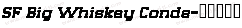 SF Big Whiskey Conde字体转换